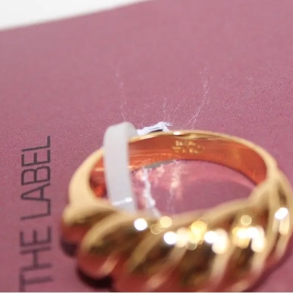 Oma The Label Rope Stack Rings Gold Tone Size 7 5 - Picture 3 of 3